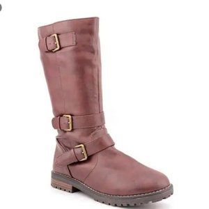 143 Girl Women's 'Katie' Brown Boots Buckle Detail